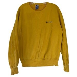 Rare Find VINTAGE 90’s Champion OG Yellow Sweatshirt